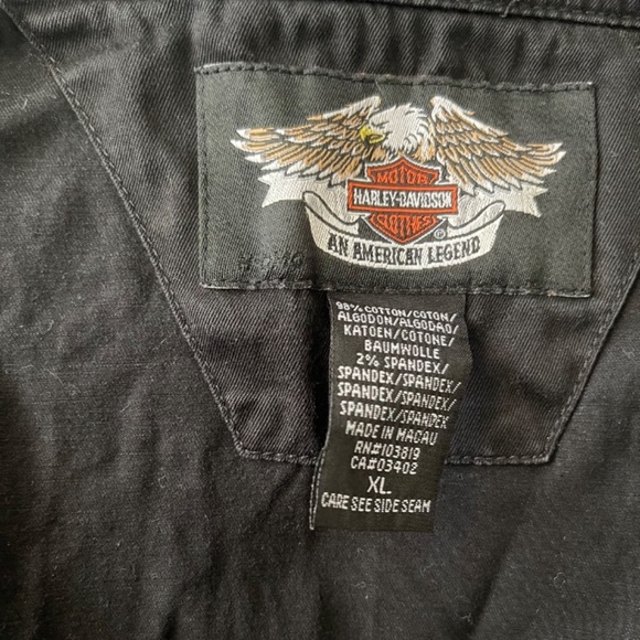 Y2K Vintage Harley Davidson Button Up - Picture 2 of 6